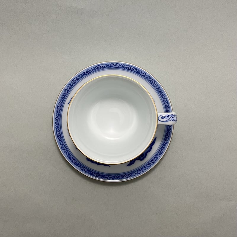 染付麒麟文モーニングカップ | 辻精磁社 つじのくら