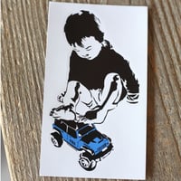 NOW HERE SKATES STICKER / やっすーステッカー