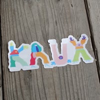 KRUX LETTERS STICKER 7 / クラックス レターズ ステッカー