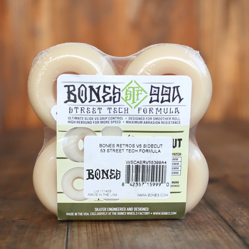 BONES STF RETROS V5 53MM 99A / ボーンズ STF レトロ V5