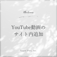 YouTube動画の追加　/　一箇所