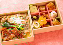 鰻ちらし・あふそや特製牛丼と彩り9升の二段弁当【ペットお茶付】