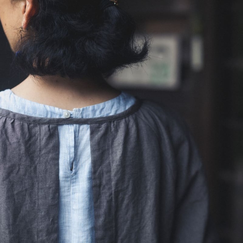 割烹着（蕎麦） linen made in Japan |