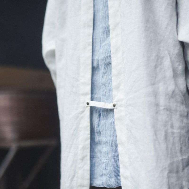 割烹着 linen made in Japan （オーダーメイド：生地の色、ポケットの