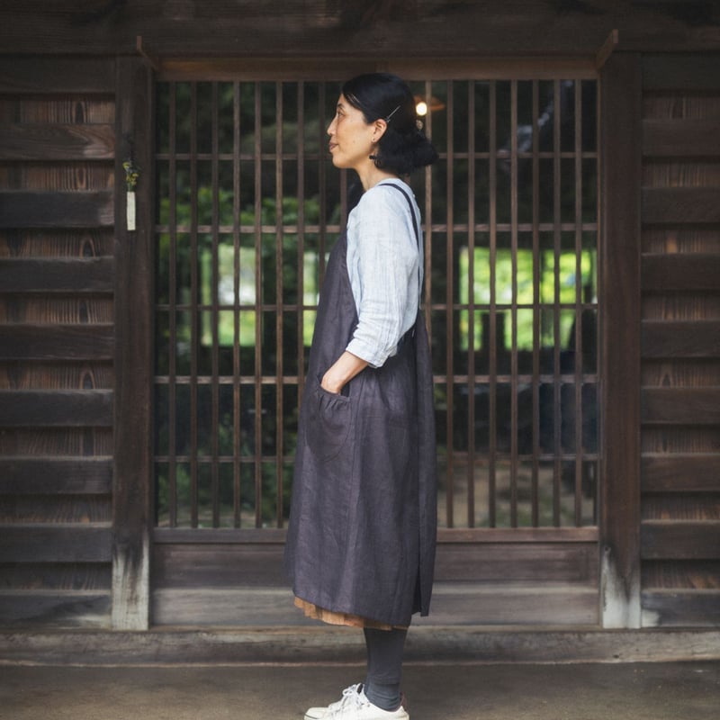 エプロン （オーダーメイド：生地の色、ポケットの形お選