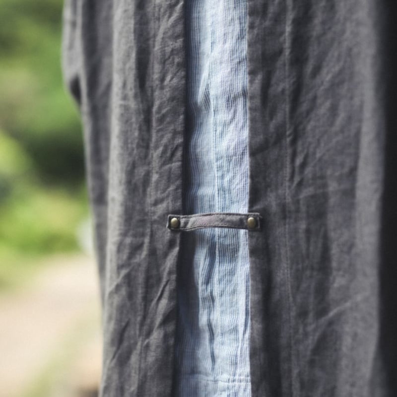 割烹着（蕎麦） linen made in Japan |