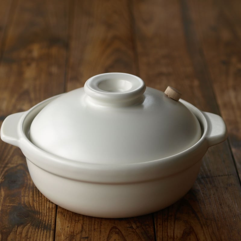 【新品未使用】マスタークック 土鍋 3合 浅型 白 マスタークック3合浅鍋 | nonokusa kitchen