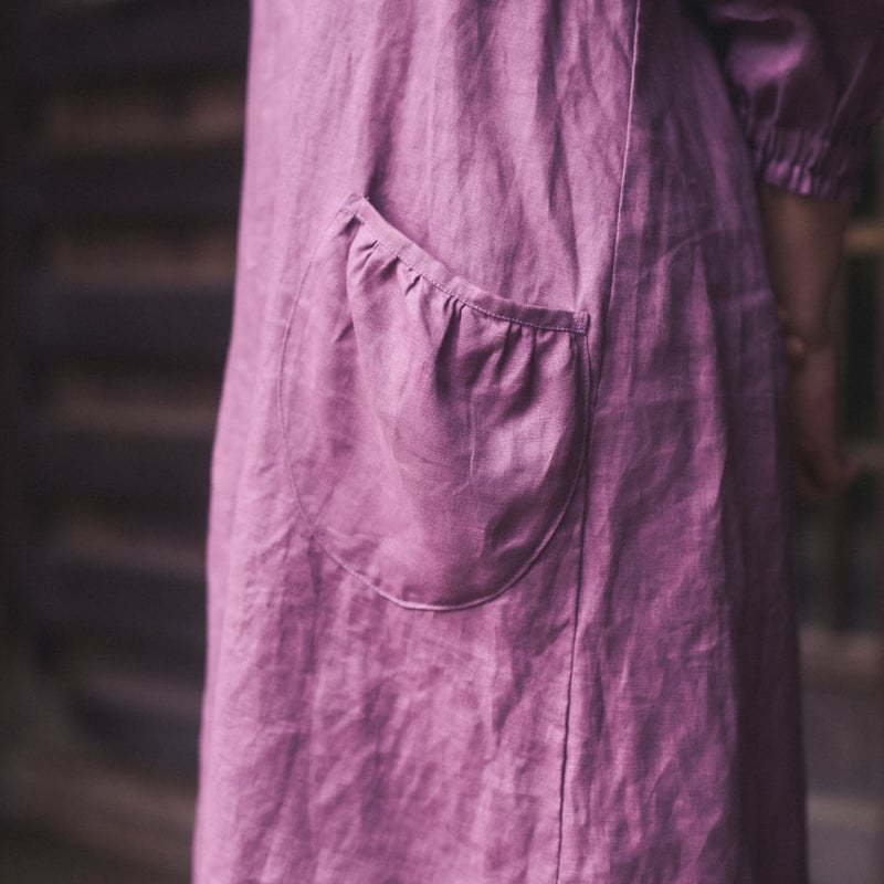 割烹着 （オーダーメイド：生地の色、ポケットの形お選びいただけます