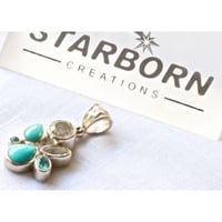 **: Clear quartz * Apatite * Turquoise * White topaz *;*
