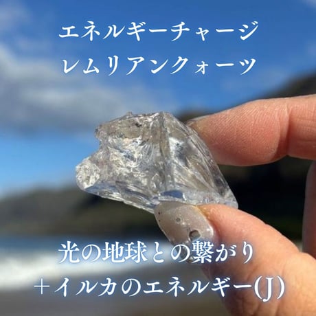 エネルギーチャージレムリアンクォーツ　～光の地球との繋がり＋イルカのエネルギー～ ( J )