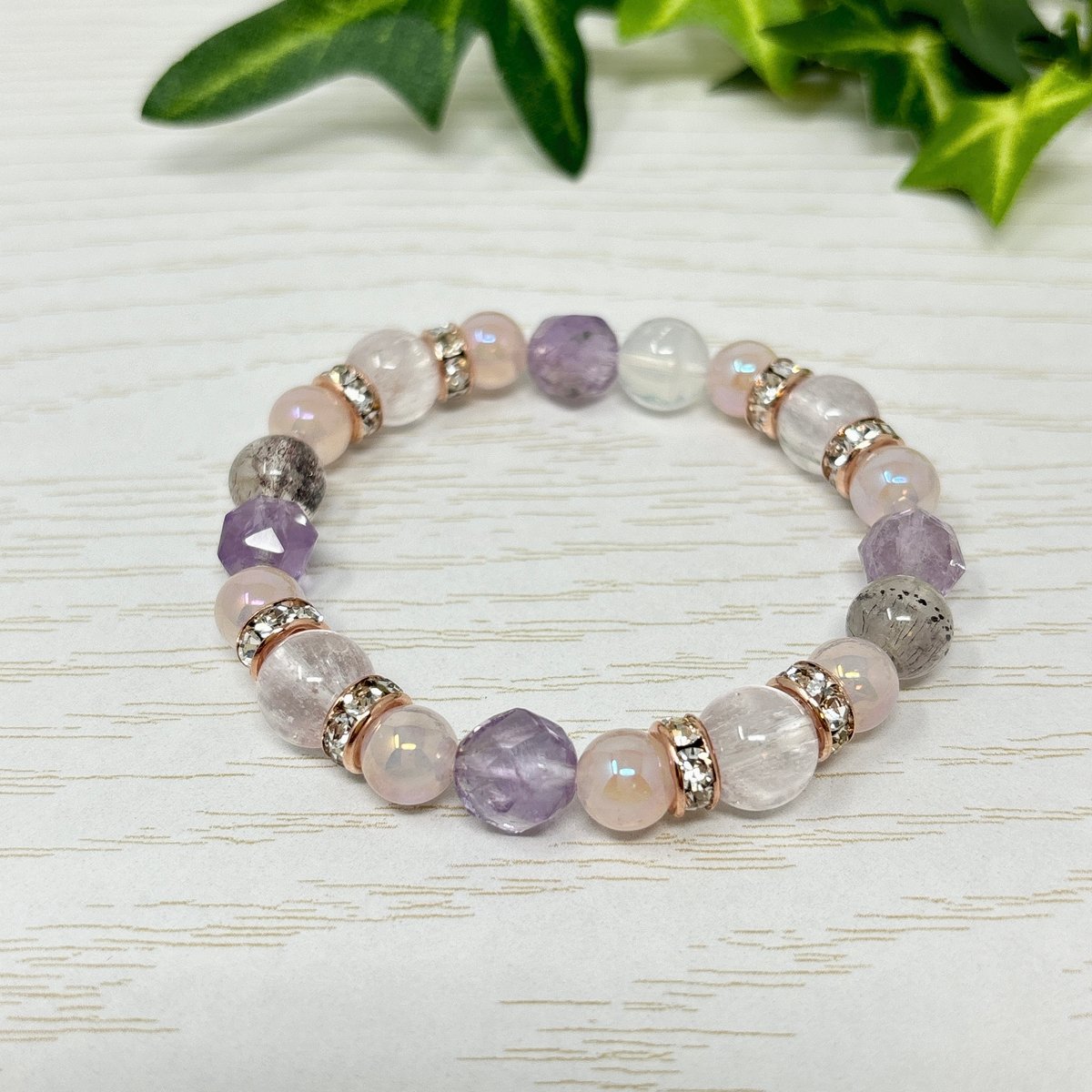 天然石　オリジナル　ブレスレット オリジナルブレスレット サポートシリーズ（恋愛）16cm | Crystal