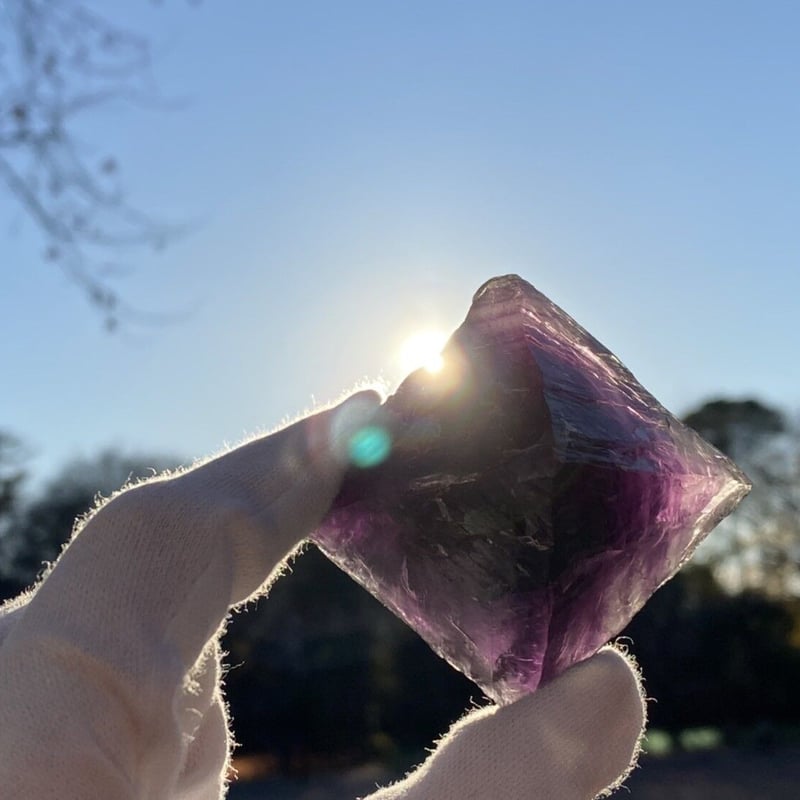 お値下げ！特大 紫フローライト原石 重さ約10.5kg