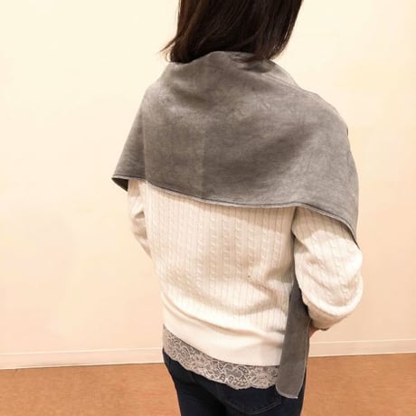 麻炭染めHempsilkショール・長方形