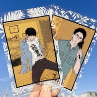 『うしみつどきどき古書店譚』💛陽蔵さん×小宮くんのだいすき👨‍❤️‍💋‍👨クリアカードセット（二四書房小袋付）
