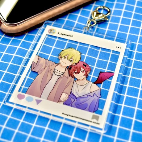 『エマのごちそう』💙👿エマちゃんと彗くんの おでかけ⚡️SNS風⚡️アクキー👿