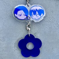 NUUDE2周年記念カフェ『Neon Dream Boy SUMMER』🌟⛓️🌼チャーム付き♡ミニアクリルキーホルダー（坂井ヤスト）
