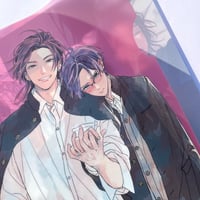 『かんしゃく玉のラブソング』🐗👓必携!!恋人つなぎ👨‍❤️‍👨A4クリアファイル（たけわこ）