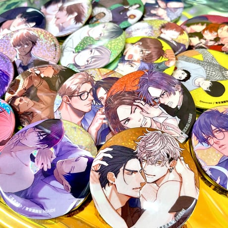 NUUDE2周年記念カフェ『Neon Dream Boy SUMMER』💫💟キラキラ♡ホログラム缶バッヂ💟💫