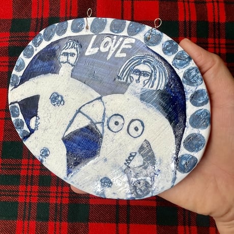 アダムとイブ LOVE プレート