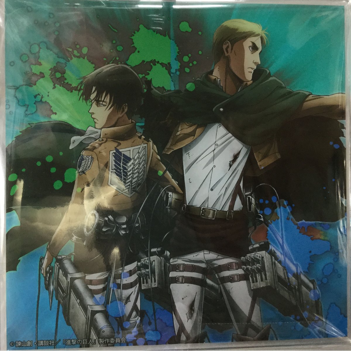 進撃の巨人 リヴァイ&エルヴィン 描き下ろしアクリルボード
