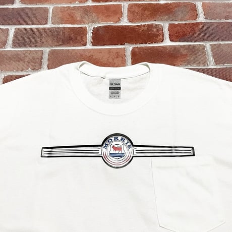 MINI ☆6オンス ポケット付きTシャツ＜白＞モーリス・ミニ・マイナー☆4サイズ展開