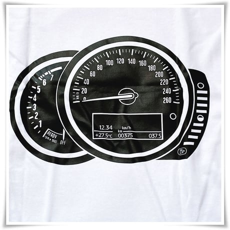 MINI ☆6オンス コットン100 ロンT＜白＞F56系メーター☆5サイズ展開