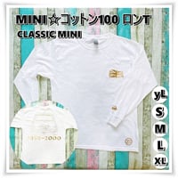 MINI ☆6オンス コットン100 ロンT＜白＞CLASSIC MINI☆5サイズ展開