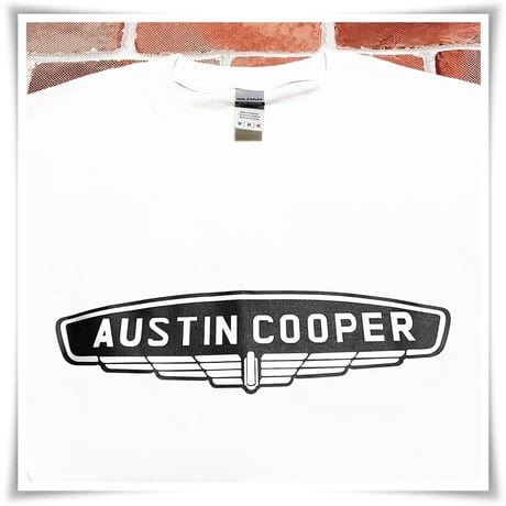 MINI ☆6オンス コットン100 ロンT＜白＞AUSTIN COOPER☆ローバーミニ