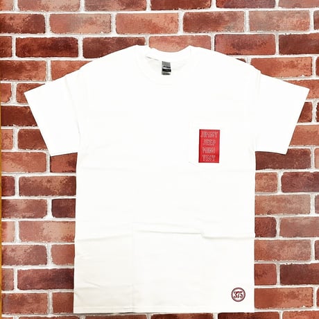 JIMNY ☆6オンス ポケット付きTシャツ＜白＞トランスファーデザイン☆4サイズ展開