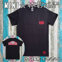 MINI ☆6オンス ポケット付きTシャツ＜黒＞ラリーモンテカルロ☆4サイズ展開