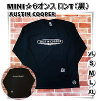 MINI ☆6オンス コットン100 ロンT＜黒＞AUSTIN COOPER☆ローバーミニ
