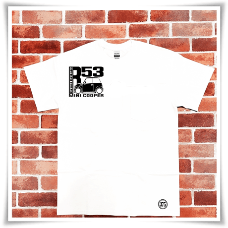 MINI ☆6オンス ポケット付きTシャツ＜ホワイト＞ NEWミニ R53