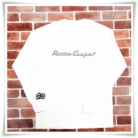 MINI ☆6オンス コットン100 ロンT＜白＞AUSTIN COOPER☆ローバーミニ