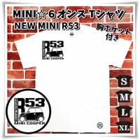 MINI ☆6オンス ポケット付きTシャツ＜ホワイト＞ NEWミニ R53