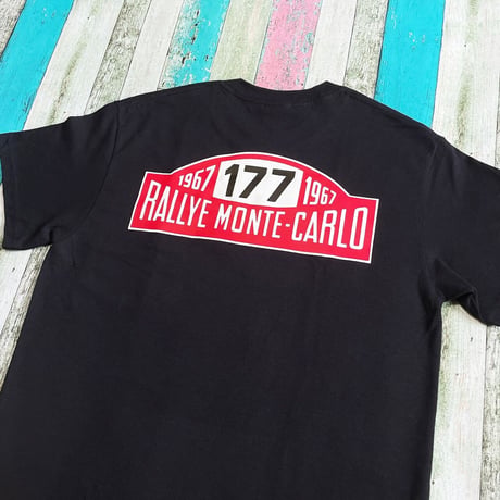 MINI ☆6オンス ポケット付きTシャツ＜黒＞ラリーモンテカルロ☆4サイズ展開