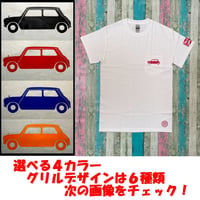 mini ６オンス ポケット付き白Ｔシャツ　全４カラー  ６種類のグリルデザイン