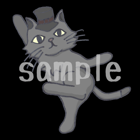 【イラスト】ヨガ猫 - 踊るシヴァ神のポーズ （2）