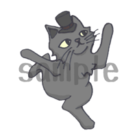 【イラスト】ヨガ猫 - 踊るシヴァ神のポーズ （1）