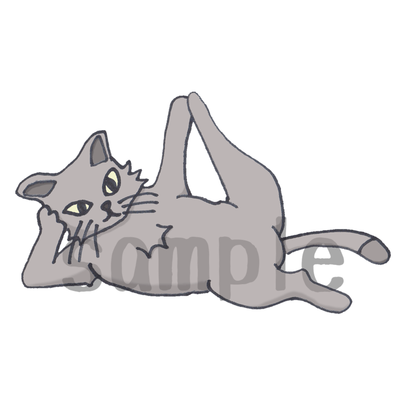 りんママさま】水彩原画『ねこ達のやりたい放題Xmas☆』