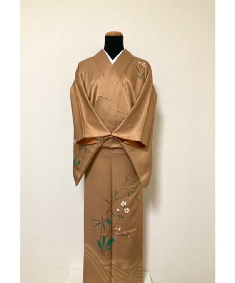 付け下げ】【身丈166cm】アースカラーに咲くおすまし野花 | よりみち  