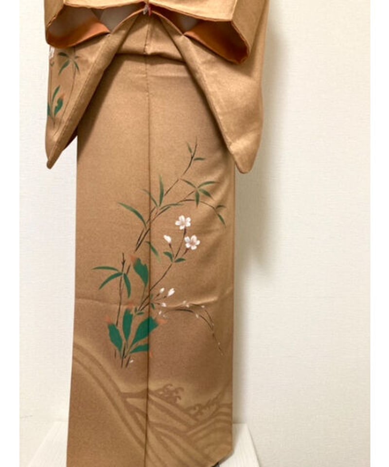 付け下げ】【身丈166cm】アースカラーに咲くおすまし野花 | よりみち  