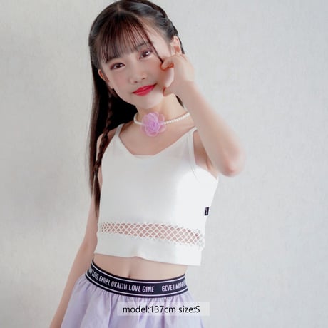 r1035　メッシュ切替キャミ