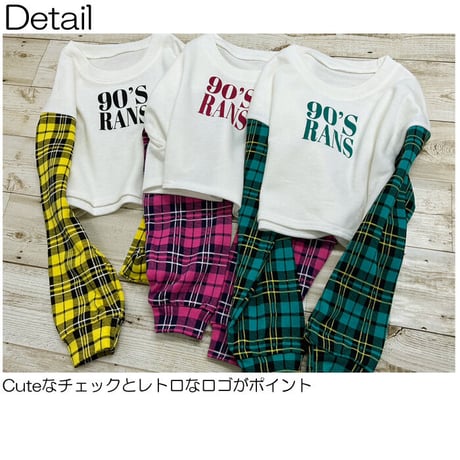 b5189　90'Sチェックスウェット