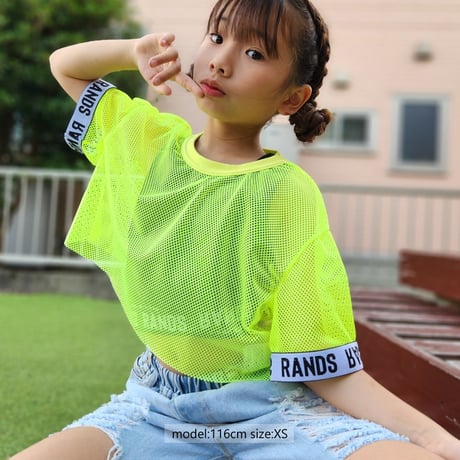 r1025　袖ロゴメッシュT