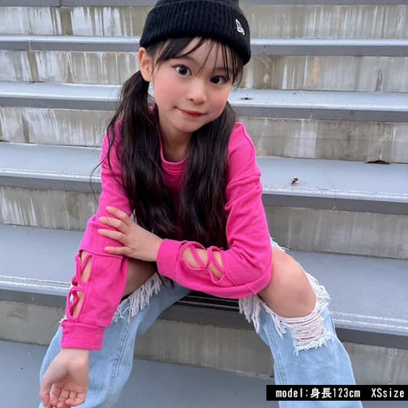 b5145　袖クロスデザインTR