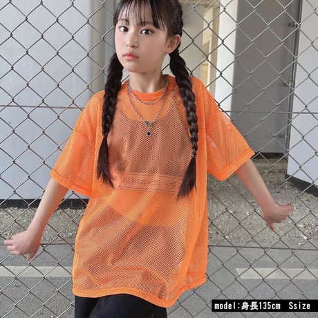 b5283　オーバーサイズメッシュT