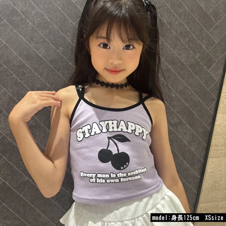 b5261　チェリーpt配色キャミ