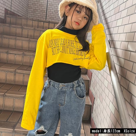 b5211　ベリーショートロングスリーブT