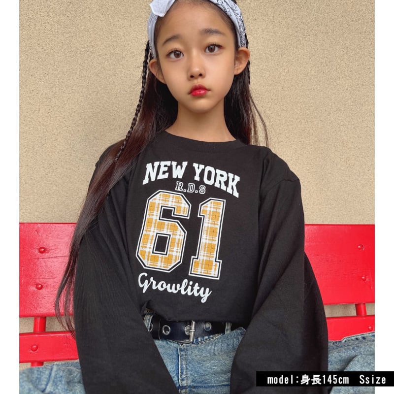 b5267 チェックロゴロングスリーブT | saleroom