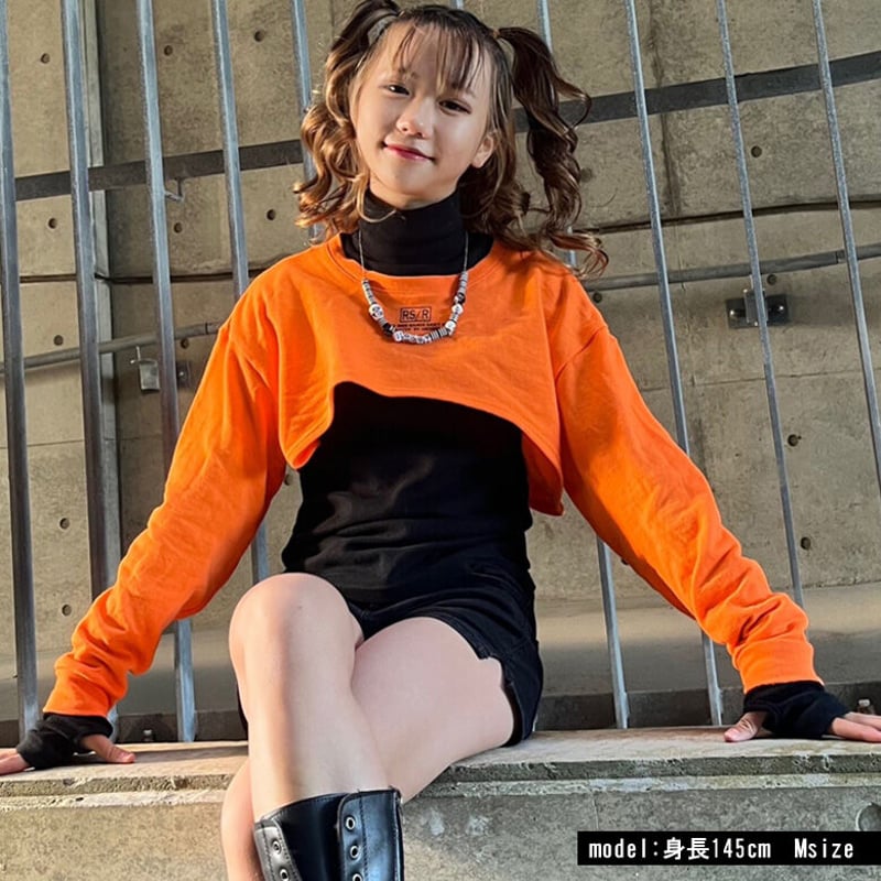 b5065 カラフルハイネック指穴ロンT | saleroom